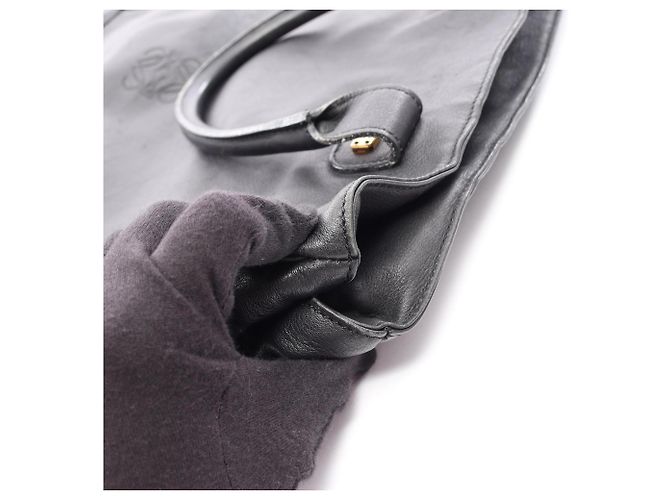 Borsa Tote Loewe Anagram Nero - vista 7