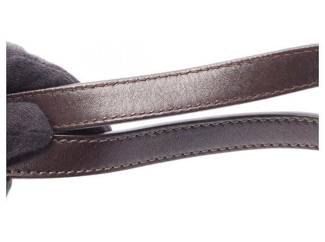Borsa Loewe Anagram Marrone Nero - vista 11