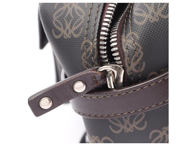 Borsa Loewe Anagram Marrone Nero - vista 12