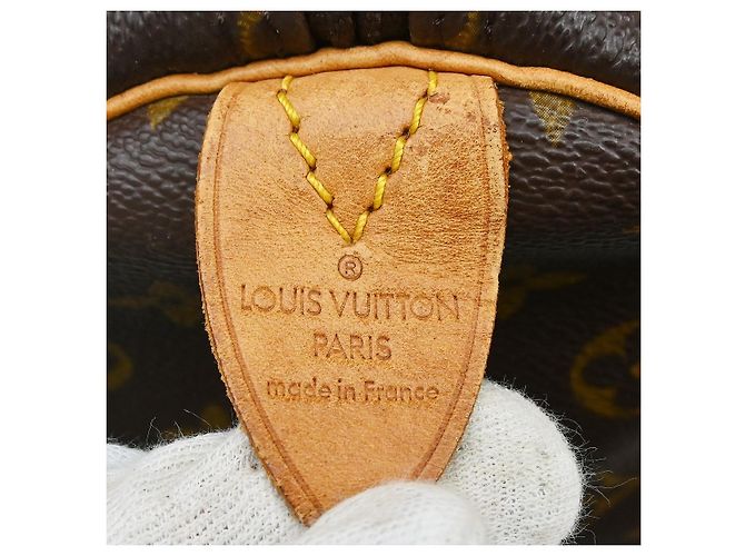 Borsa Keepall Louis Vuitton Monogram Canvas 55 Marrone - vista 4