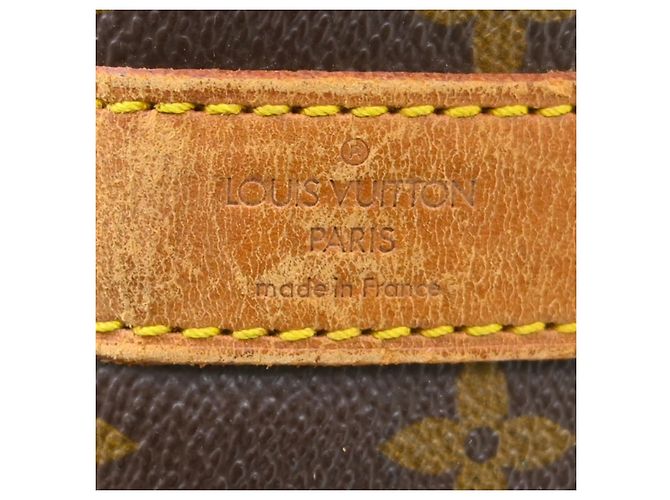 Borsa Louis Vuitton Keepall Bandouliere Monogram Canvas 50 Marrone - vista 4