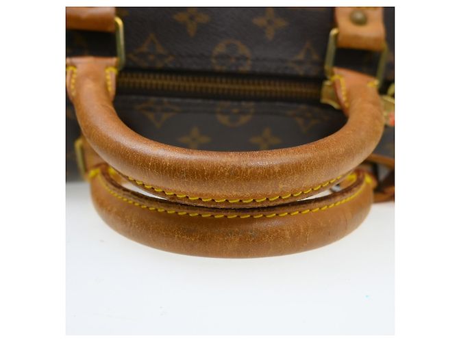 Borsa Louis Vuitton Keepall Bandouliere Monogram Canvas 50 Marrone - vista 6