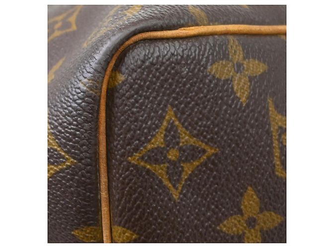 Borsa Louis Vuitton Keepall Bandouliere Monogram Canvas 50 Marrone - vista 7
