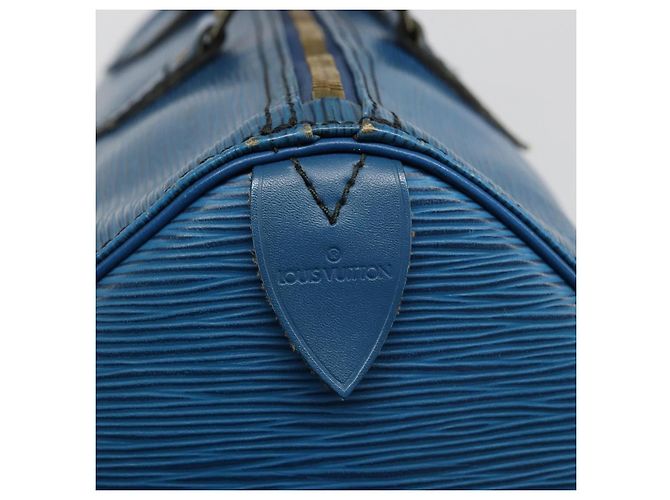 Louis Vuitton Speedy Epi Leather 35 Blue - view 6