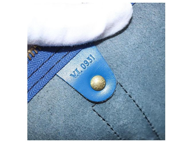 Louis Vuitton Keepall Epi Leather 45 Blu - vista 6