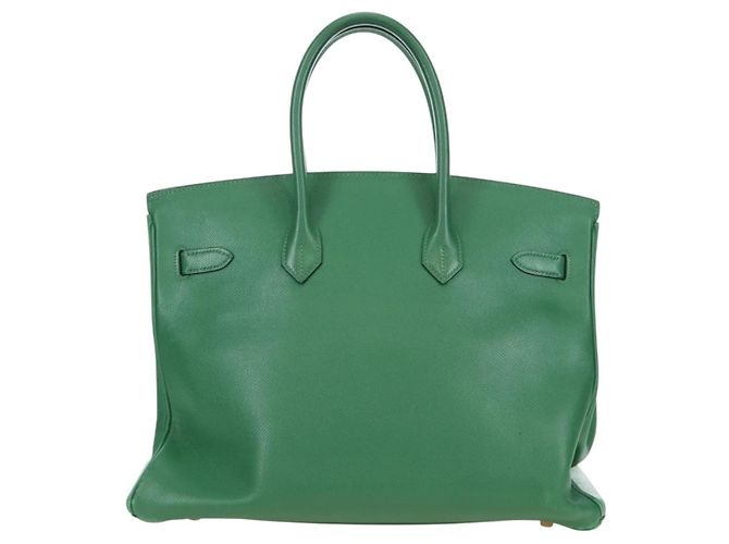 Hermès Hermes Birkin Green Togo con Gold Hardware 35 Verde - vista 2