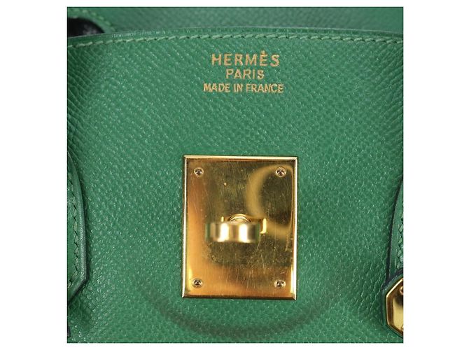 Hermès Hermes Birkin Green Togo con Gold Hardware 35 Verde - vista 6