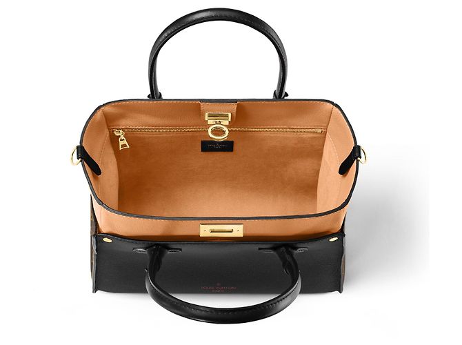 Louis Vuitton Bolso On My Side Monogram Castaño Negro Monograma - vista 2