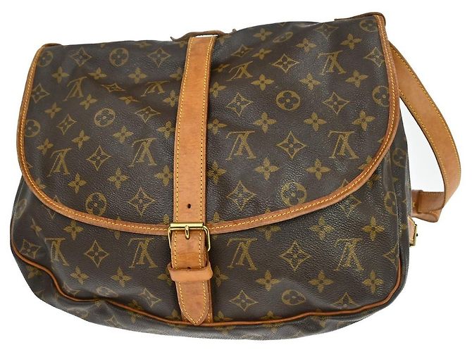 Louis Vuitton Saumur Monogram Canvas 35 Marrone - vista 2