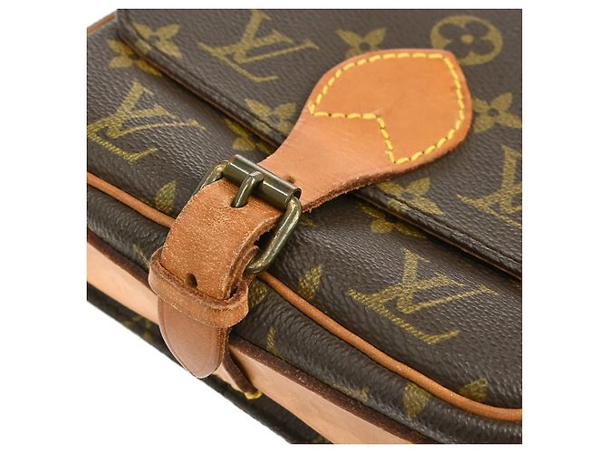 Borsa Louis Vuitton Cartouchiere Monogram Canvas PM Marrone - vista 7