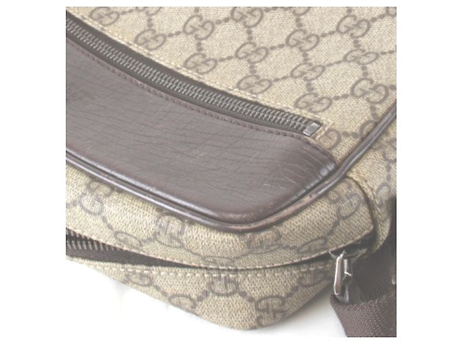 Borsa a Spalla Gucci Beige GG Supreme - vista 10