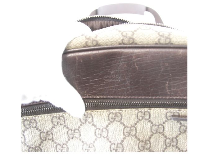 Borsa a Spalla Gucci Beige GG Supreme - vista 11