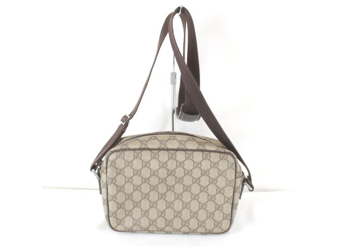 Borsa a Spalla Gucci Beige GG Supreme - vista 2