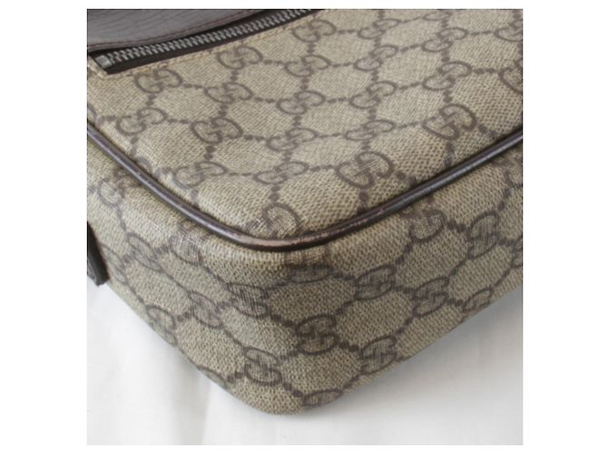Borsa a Spalla Gucci Beige GG Supreme - vista 4