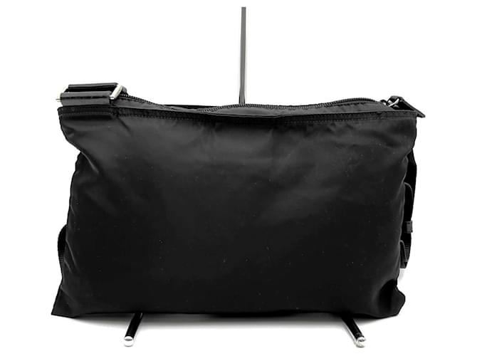 Borsa a tracolla in nylon Prada nera Nero - vista 2