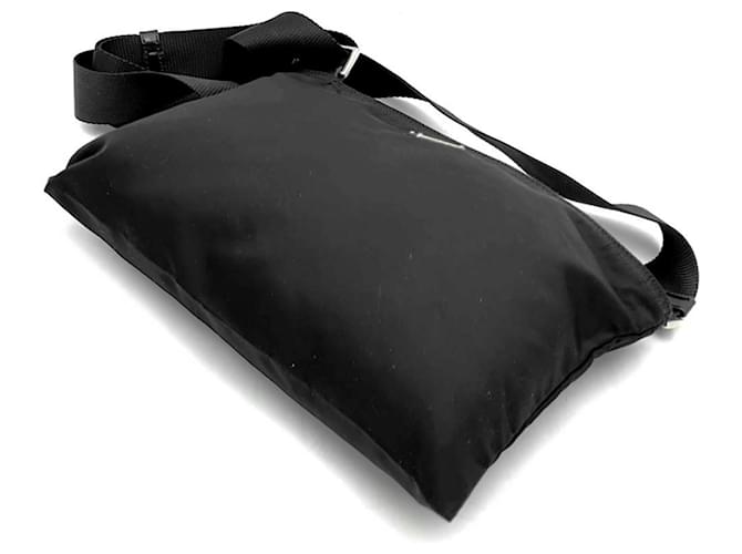 Borsa a tracolla in nylon Prada nera Nero - vista 3