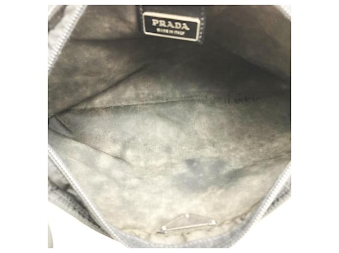 Borsa a tracolla in nylon Prada nera Nero - vista 6