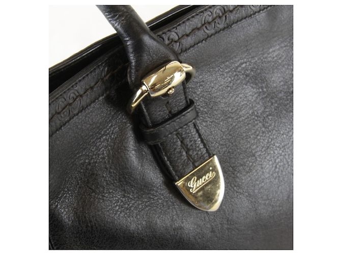 Borsa Tote Gucci Guccissima nera Nero - vista 10
