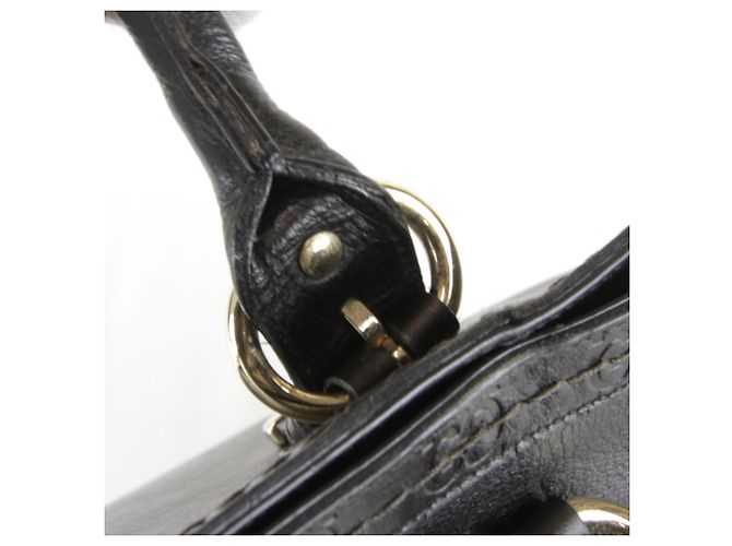 Borsa Tote Gucci Guccissima nera Nero - vista 12