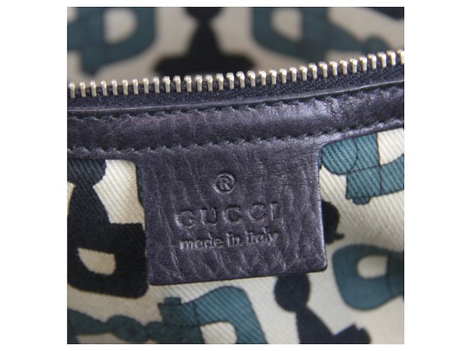 Borsa Tote Gucci Guccissima nera Nero - vista 16