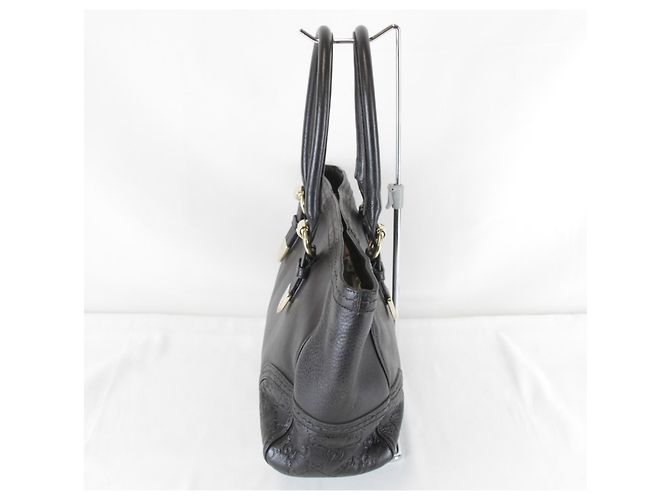 Borsa Tote Gucci Guccissima nera Nero - vista 3