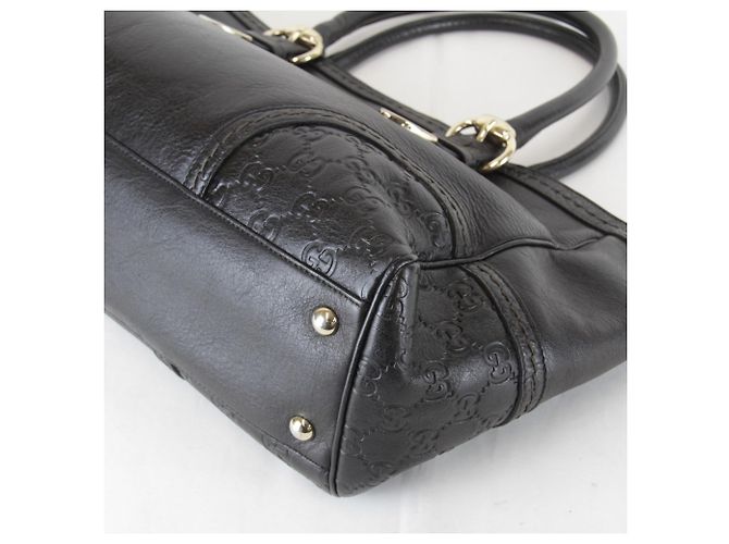 Borsa Tote Gucci Guccissima nera Nero - vista 5