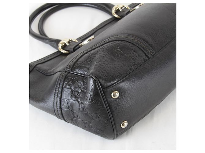 Borsa Tote Gucci Guccissima nera Nero - vista 6