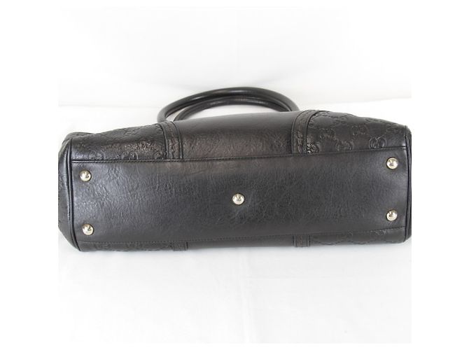 Borsa Tote Gucci Guccissima nera Nero - vista 7