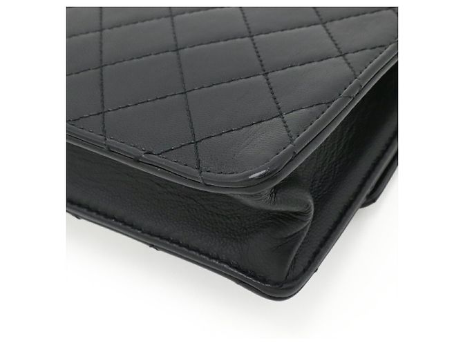 Borsa a tracolla Chanel Matelassé Coco Mark Nero - vista 4