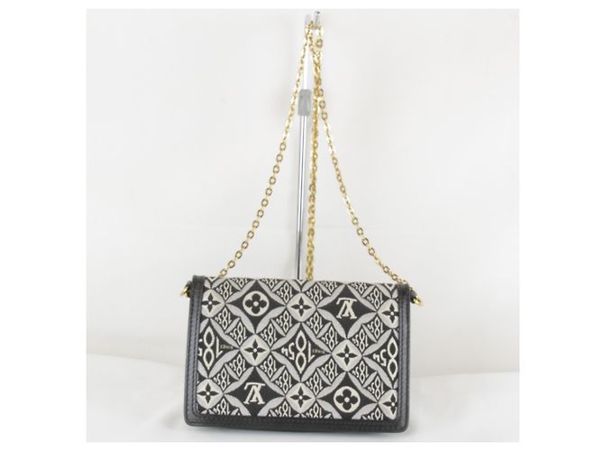Borsa a Spalla Louis Vuitton Jacquard Portefeuille Dauphine Nero - vista 2