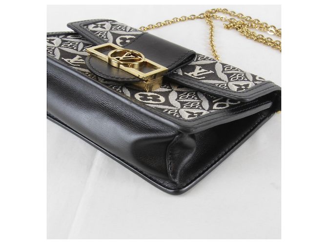 Borsa a Spalla Louis Vuitton Jacquard Portefeuille Dauphine Nero - vista 5