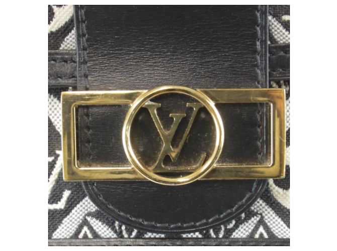 Borsa a Spalla Louis Vuitton Jacquard Portefeuille Dauphine Nero - vista 6