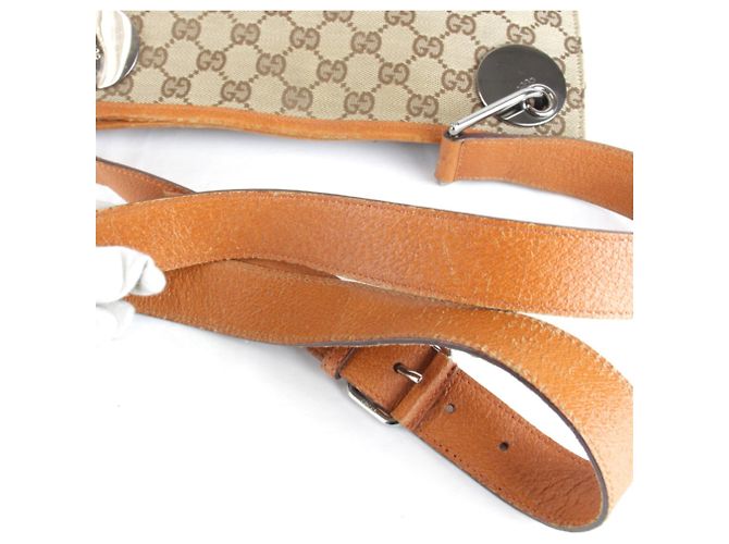 Borsa a Spalla Gucci GG Canvas Arancione - vista 10