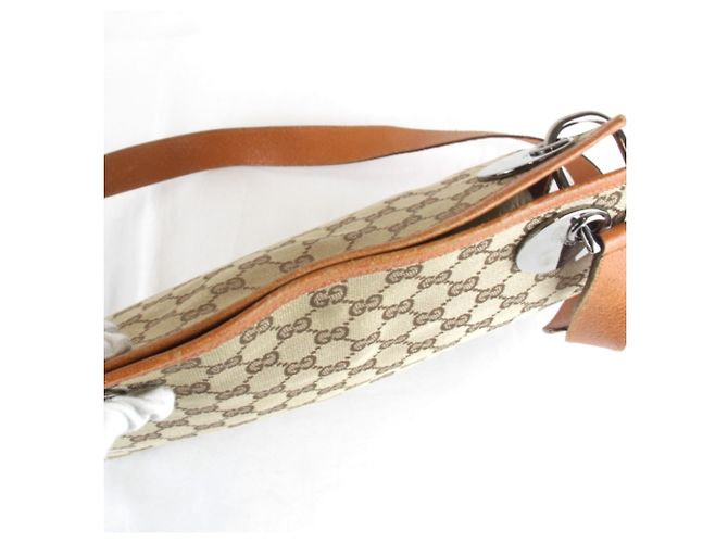 Borsa a Spalla Gucci GG Canvas Arancione - vista 12