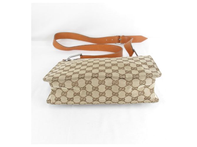 Borsa a Spalla Gucci GG Canvas Arancione - vista 5