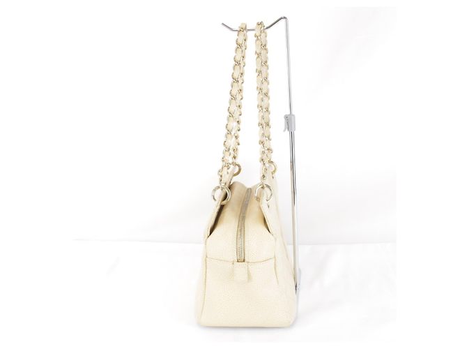Chanel Seal Series 7 Schultertasche Beige - Ansicht 3