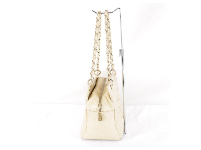 Chanel Seal Series 7 Schultertasche Beige - Ansicht 4