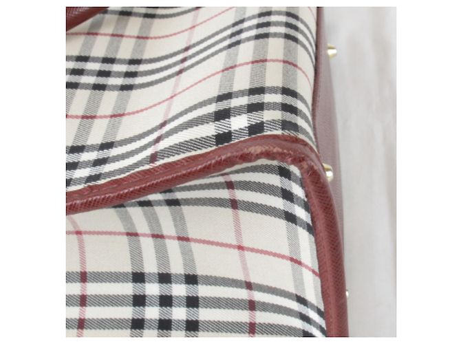 Borsa Tote Burberry Nova Check Rosso - vista 6