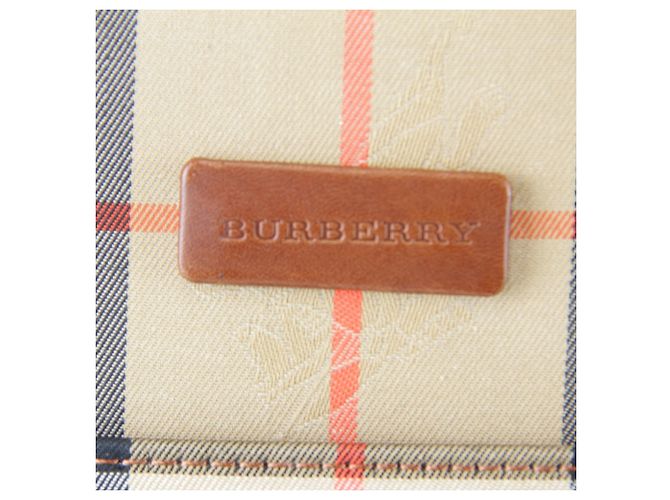 Borsa Burberry Nova Check Shadow Horse Beige - vista 8