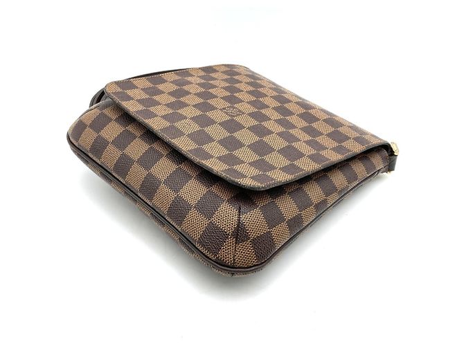 Borsa a Spalla Louis Vuitton Damier Musette Salsa Marrone - vista 2
