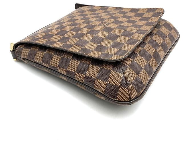 Borsa a Spalla Louis Vuitton Damier Musette Salsa Marrone - vista 3