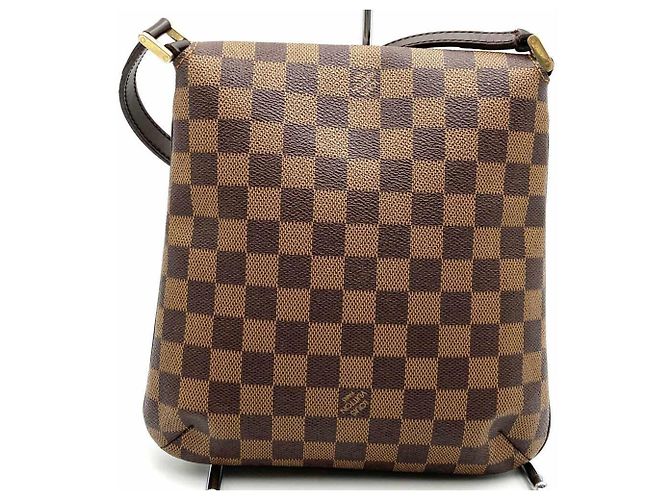 Borsa a Spalla Louis Vuitton Damier Musette Salsa Marrone - vista 4