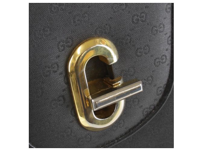 Borsa a Spalla Gucci Micro GG Nera Nero - vista 6