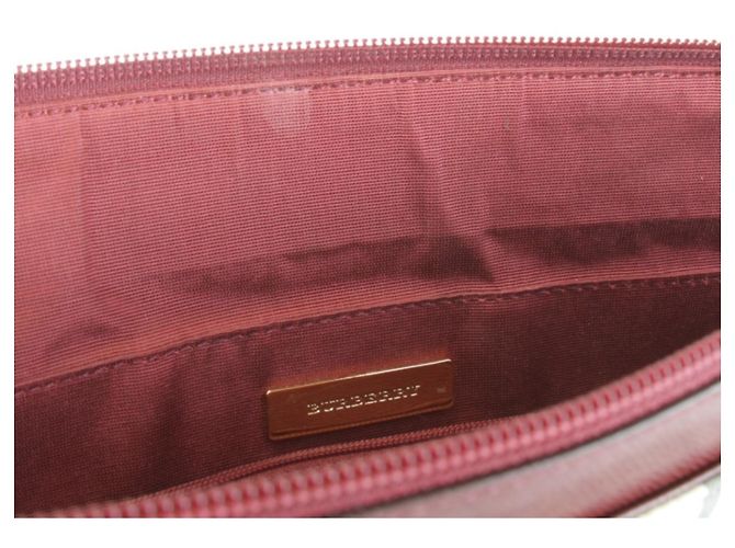 Borsa Burberry Nova Check rossa Rosso - vista 12