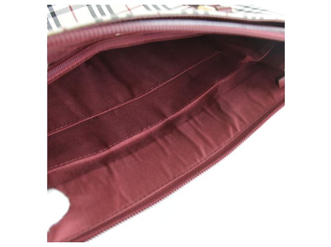 Borsa Burberry Nova Check rossa Rosso - vista 13