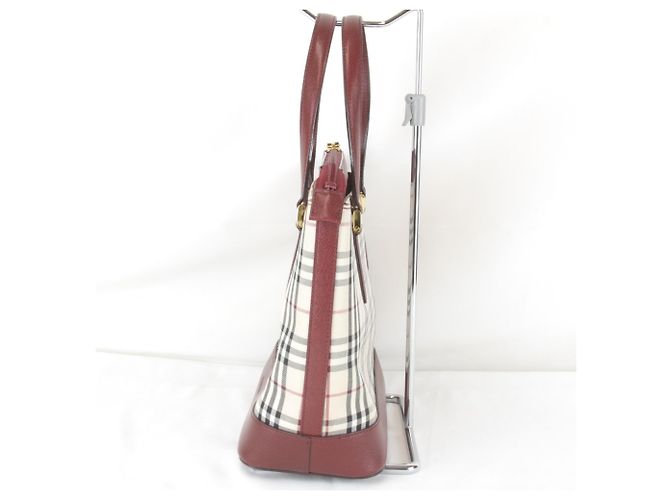 Borsa Burberry Nova Check rossa Rosso - vista 3