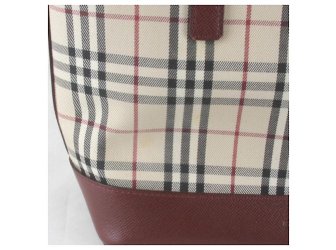 Borsa Burberry Nova Check rossa Rosso - vista 6