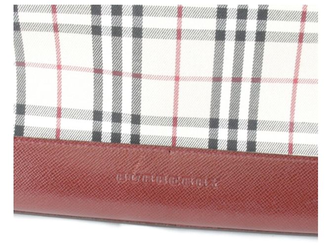 Borsa Burberry Nova Check rossa Rosso - vista 7