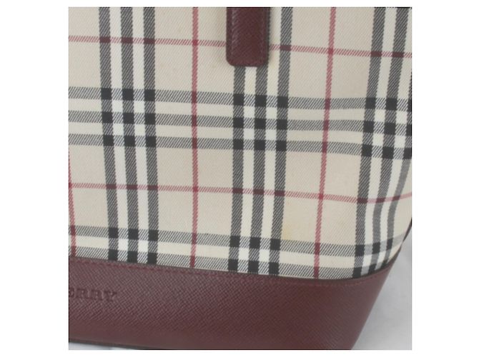 Borsa Burberry Nova Check rossa Rosso - vista 8