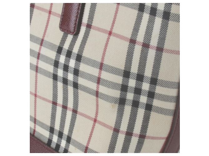 Borsa Burberry Nova Check rossa Rosso - vista 9